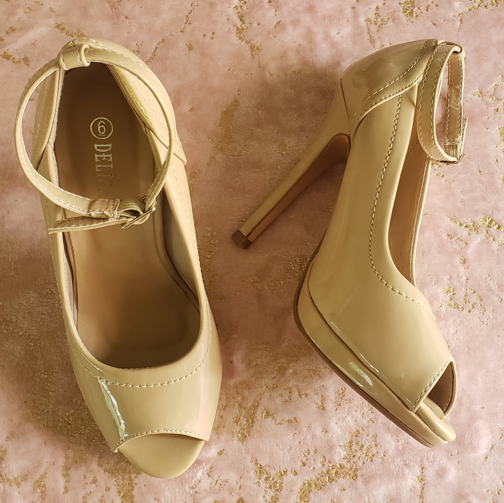 DELICACY  | Nude Platform Stiletto Pump Heels